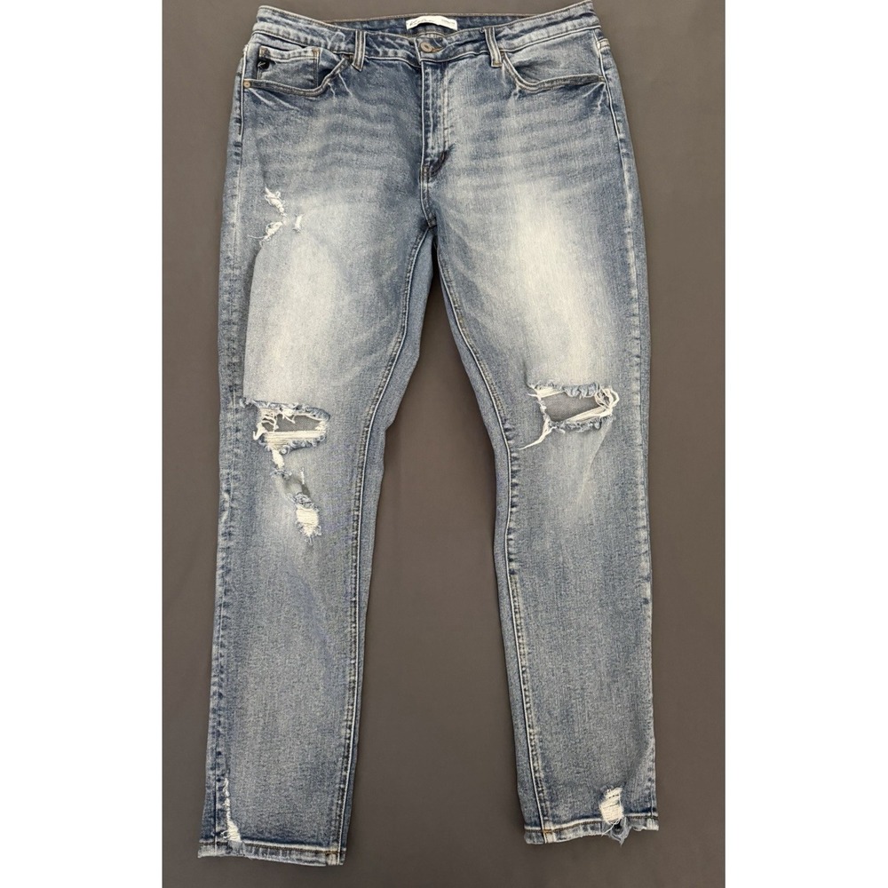 KanCan Jeans Womens Size 30 Distressed High Rise Skinny‎ Ripped Stretchy Denim